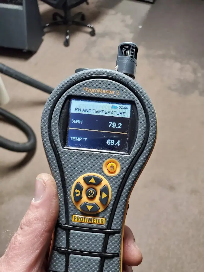 Moisture meter humidity assessment for Mold Remediation & Removal in Raisinville